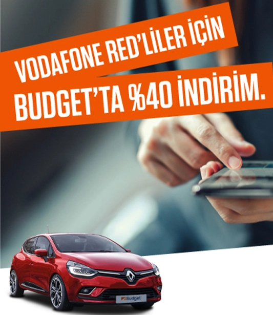 Budget’ta Vodafone Red’lilere Özel Büyük İndirim Fırsatı