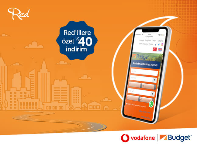 Vodafone Red’liler Araç Kiralamalarında Budget'ı Tercih Ediyor!