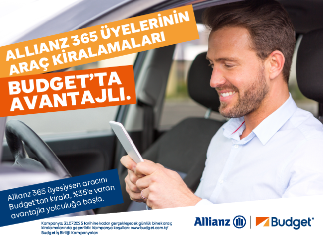 Allianz 365 Üyeleri Budget’ta %35’e Varan Avantaj ile Yola Çıkıyor!