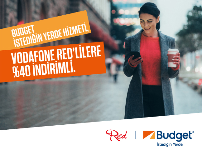 Vodafone Red’lilere Özel Budget İstediğin Yerde Avantajı!