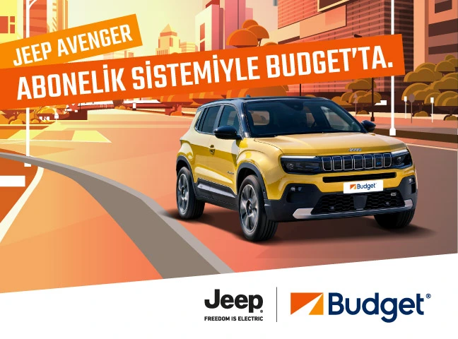 Jeep Avenger'a Budget'ta Abone Ol, Avantajları Keşfet