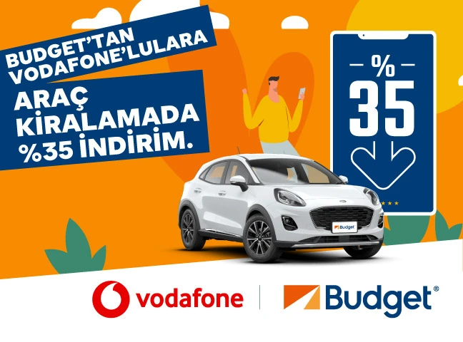 Budget’tan Vodafone’lulara Araç Kiralamada %35 İndirim
