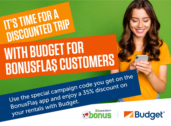 35% discount at Budget for BonusFlaş members