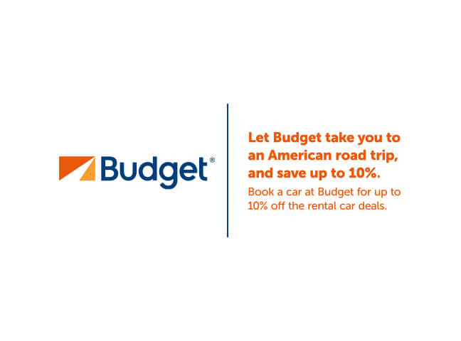 Take a Journey to America with Budget and Save Up to 10%