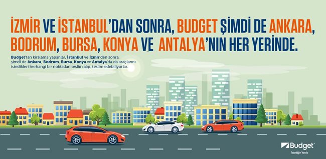 <strong>Budget İstediğin Yerde</strong><br />
<br />
Bulunduğun noktada bir kiralama ofisi bulamadın veya zamanın mı yok ? Merak etme, Budget İstediğin Yerde.<br />
Budget İstediğin Yerde hizmeti ile Budget&rsquo;ten araç kiralayanlar;&nbsp;<strong><a href="/budget-istedigin-yerde-arac-kiralama-lokasyonlari/istanbul-arac-kiralama" title="https://www.budget.com.tr/budget-istedigin-yerde-arac-kiralama-lokasyonlari/istanbul-arac-kiralama">İstanbul</a></strong>,&nbsp;<strong><a href="/budget-istedigin-yerde-arac-kiralama-lokasyonlari/bursa-arac-kiralama" title="https://www.budget.com.tr/budget-istedigin-yerde-arac-kiralama-lokasyonlari/bursa-hub-rent-a-car">Bursa</a></strong>,<strong>&nbsp;<a href="/budget-istedigin-yerde-arac-kiralama-lokasyonlari">İzmir</a></strong>,&nbsp;<strong><a href="/budget-istedigin-yerde-arac-kiralama-lokasyonlari/ankara-arac-kiralama">Ankara</a></strong>,&nbsp;<strong><a href="/budget-istedigin-yerde-arac-kiralama-lokasyonlari/antalya-arac-kiralama">Antalya</a></strong>, <strong><a href="/budget-istedigin-yerde-arac-kiralama-lokasyonlari/bodrum-arac-kiralama">Bodrum</a></strong>,&nbsp;<strong><a href="/budget-istedigin-yerde-arac-kiralama-lokasyonlari/konya-arac-kiralama" title="https://www.budget.com.tr/budget-istedigin-yerde-arac-kiralama-lokasyonlari/konya-hub-rent-a-car">Konya</a></strong> ve <strong><a href="https://www.budget.com.tr/budget-istedigin-yerde-arac-kiralama-lokasyonlari/manisa-hub-budget-rent-a-car">Manisa</a></strong> &#39;da araçlarını istedikleri yerden teslim alıp istedikleri yerde teslim edebiliyorlar.<br />
<br />
<br />
Budget İstediğin Yerde ile Budget artık dilediğin yere geliyor.<br />
Yapman gereken sadece Budget İstediğin Yerde ile araç kiralamak.<br />
Budget İstediğin Yerde hizmeti ile aracın istediğin yerde sana teslim edilir, arzu ettiğin noktadan teslim alınır. Sana aracın keyfini sürmek kalır.<br />
Budget konforunu ve prestijini istediğin yerde yaşayabilmek için hemen&nbsp;<strong>444 4 722</strong>&nbsp;no&rsquo;lu Rezervasyon Merkezimizi arayarak talebini oluşturabilirsin.<br />
Keyifli seyahatler!<br />
<br />
<strong>Budget İstediğin Yerde kiralama koşulları;</strong>

<ul>
	<li>Budget genel kiralama koşulları geçerlidir.</li>
	<li>Adres kutuları içerisine müşterilerin beyan ettiği açık adres girilmelidir (ev ya da iş yeri adresi olması zorunludur).</li>
	<li>Araç teslimatları sadece çalışma saatleri içerisinde gerçekleştirilir.</li>
	<li>Rezervasyon sonrası kiralama gerçekleşmeden en geç 3 saat öncesine kadar, rezervasyon merkezi aranarak adres bilgileri güncellenebilir.</li>
	<li>Budget İstediğin Yerde ile çalışma saatleri içerisinde olmak koşuluyla 3 saat öncesinde rezervasyon yapılabilir.</li>
	<li>Teslim edilecek araçlar park alanlarımızdan dolu yakıt ile çıkar. Araç, teslim edilen yakıt seviyesiyle iade alınır.</li>
</ul>
<strong>Olası gecikmeler durumunda;</strong>

<ul>
	<li>Olası gecikme durumlarında Çağrı Merkezimize 3 saat öncesinde bilgi verilmesi gerekmektedir.</li>
	<li>1 saati aşan gecikmelerde veya gecikmeye ilişkin zamanında bilgi verilmediği durumlarda geçerli gün araç kira bedeli tahsil edilir.</li>
	<li>Araç kira ücreti, ek ürün ve hizmet ücretleriyle birlikte depozito tutarı kira başlangıcında kiracının şahsına ait kredi kartından tahsil edilmektedir. Kiracının teslimat esnasında bizzat bulunması gerekmekte ve ek sürücü veya farklı bir kişiye ait kredi kartı kabul edilmemektedir.</li>
	<li>Aracı teslim etme ve teslim alma işlemleri yalnızca rezervasyonda belirtilen kiracı ile yapılmaktadır.</li>
	<li>Rezervasyon saatinden önce teslimat ekibimiz seninle iletişime geçecektir. Trafik vb operasyon yoğunluğuna bağlı &plusmn; 1 saat araç teslim saatinde değişkenlik yaşanabilir. Teslim etme-teslim alma hizmetimize ilişkin herhangi bir sorun olması durumunda lütfen çağrı merkezimiz ile irtibata geçin.&nbsp;<strong>Budget İstediğin Yerde hizmetiyle İSTANBUL, İZMİR, ANKARA, BURSA, ANTALYA, BODRUM, KONYA ve Manisa da aracın&nbsp;istediğin noktada İstediğin Yerde!</strong></li>
</ul>
